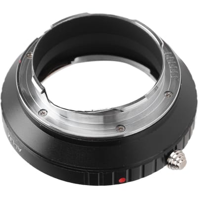 Lensvattingadapter voor Nikon AI-lens naar voor M-vattingcamera Aluminiumlegering Lensadapterring voor black