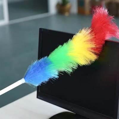 Springos Wasbare Telescopische Stoffer -Stofdoek - Telescopische - Borstel - 79-106,5 cm - Regenboog