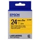 Epson Label Cartridge Pastel LK-6YBP Black/Yellow 24mm (9m)