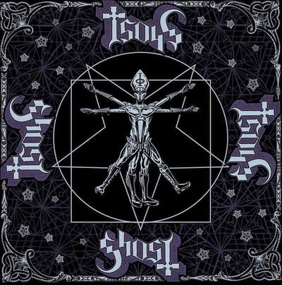 Ghost - Vitruvian Ghost Bandana - Zwart
