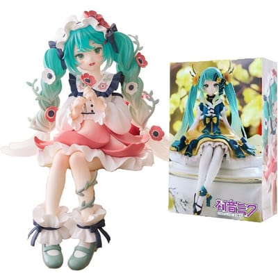 Origineel Model FuRyu Noodle Stopper Hatsune Miku 14cm Bloemenfee Winterjasmijn/Anemoon Figuur Anime Figuur Collectie Cadeaus