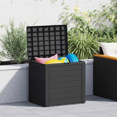 vidaXL - Tuinbox - 58,5x46x55 - cm - polypropeen - antracietkleurig