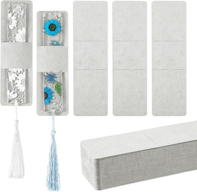 50pcs DIY Kraft Bookmark Sleeves - Blank Display Cards en Pen Sleeves voor Sieraden