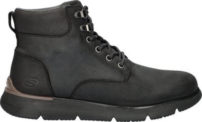 Skechers Augustino heren veterboot - Zwart - Maat 44