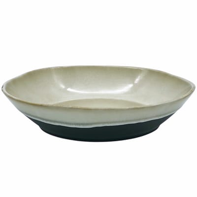 Lavandoux - Saladeschaal - Reactief Glazuur - Ø27,5cm - Zwart en Beige
