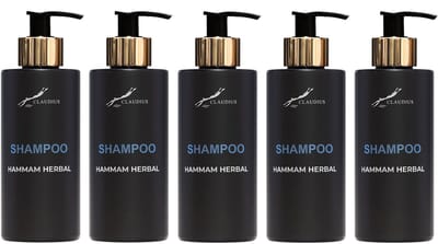 Shampoo Hammam Herbal 300 ml - gouden pomp - 5 stuks