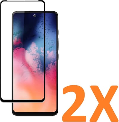Screenprotector Glas - Full Coverage Tempered Glass Screen Protector [volledige dekking] Geschikt voor: Motorola Moto G60 / Motorola Moto G60s  - 2x