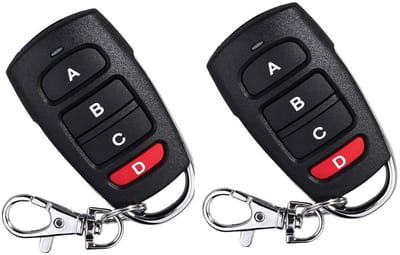 Dailygoody - Universele afstandsbediening - Garagedeuropener - Programmeerbaar en kloonbaar - Klein formaat - 433MHZ afstandsbediening - Geschikt voor