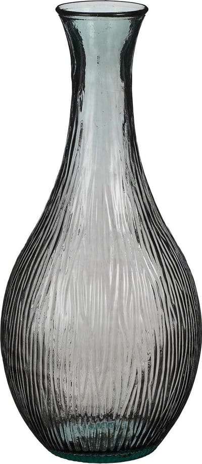 Mica Decorations Vaas Dix - 34x34x75 cm - Glas - Antraciet