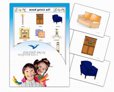 Afbeeldingskaarten Engels - Taal Leren - Spraakbevordering Thuis - Realistische Illustraties - DIN A6 Formaats - Meerdere Kleuren