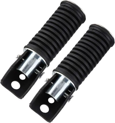 Universele Voetsteunen Achterpassagier Motorfiets - Antislip Aluminium Rubber