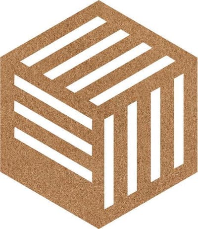 Hexagon Kubus vilt onderzetters - Lichtbruin - 6 stuks - ø 10 cm - Tafeldecoratie - Glas onderzetter - Cadeau - Woondecoratie - Tafelbescherming - Onderzetters voor glazen - Keukenbenodigdheden - Woonaccessoires - Tafelaccessoires