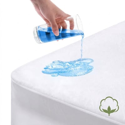 Zavelo Katoen Molton Waterdicht PU Hoeslaken - 90x200 cm - 100% Katoen - 30cm Hoekhoogte - Wasbaar tot 95 graden - Rondom Elastisch