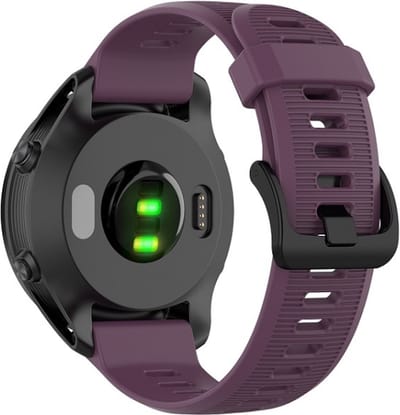 Siliconen bandje - geschikt voor Garmin Forerunner 935 / 945 / 955 / 965 / 745 / 970 - paars