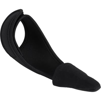 Protection d'index unique noire confortable Gant à bande élastique unisexe Pour la pêche en extérieur