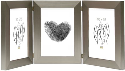 Deknudt Frames fotolijst S41VD1 H3V - zilver - drieluik - 3x 10x15 cm