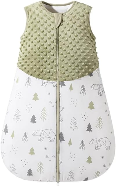 Thijox - Fairy Baby Slaapzak 1,5 TOG, Uniseks Draagbare Deken, Mouwloze Swaddle voor Pasgeborenen, Zacht Katoen, Dubbele Ritssluiting, Ideaal voor Sla