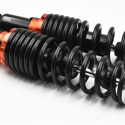 2 pièces Amortisseur arrière de moto Amortisseur de suspension universel pour motos électriques scooters 27cm 10.63in black