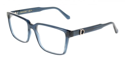 Ferragamo SF3028E Transparent light blue 55/17/145 MAN Brilmonturen