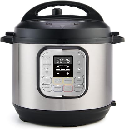 RUX® Rijstkoker - Stoompan - Koker - 5,7 Liter - Zwart/Zilver- 34cm x 31cm x 32cm