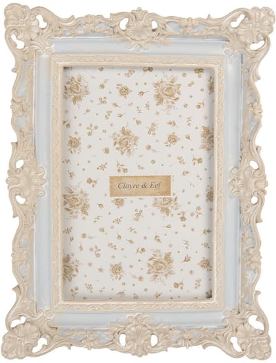 Clayre & Eef Fotolijst 10x15 cm Blauw Kunststof