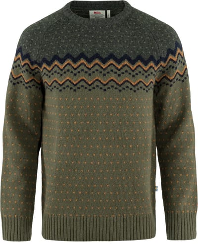Fjällräven Övik Knit - Laurel green-deep forest - Maat Herren_XL