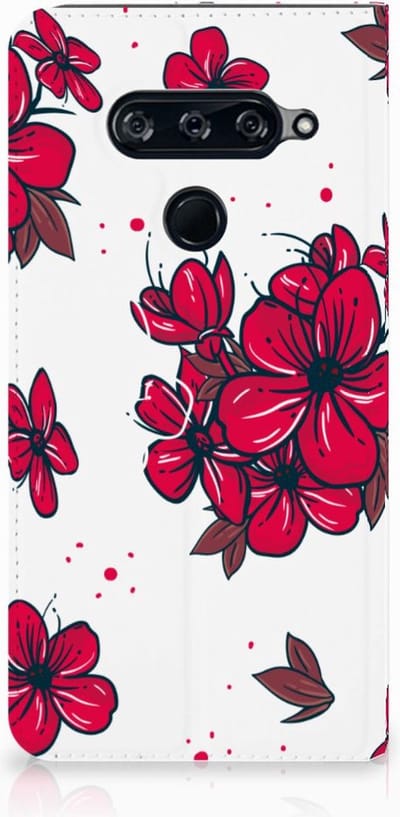 LG V40 Thinq Smart Cover Blossom Red