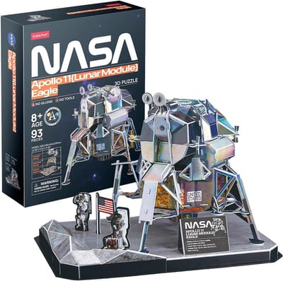 3D Model Puzzel Maanlander - Educatief Modelbouwset voor Kinderen en Volwassenen (93 Stuks)