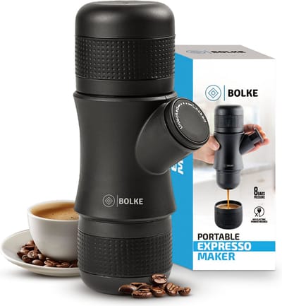 camping koffiezetapparaat - draagbare koffiemachine - draagbare espressomachine - camping koffiezetter - makkelijk in gebruik - portable coffee maker