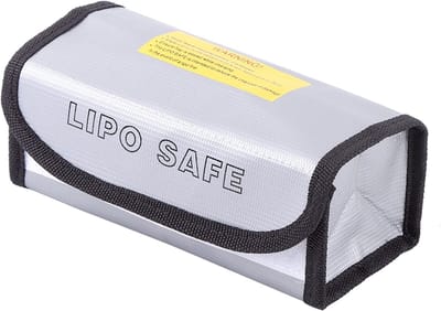 Batterij Veilige Tas - Oplaad Beschermhoes - Veilig Opladen Opslag - Brandvertragend Glasvezel - 185 x 75 x 60 mm