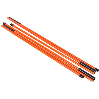 Bâton d'alignement de golf en fibre de verre Triple Indicateur de direction Accessoires d'équipement de golf orange