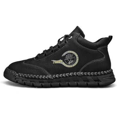 Chaussures pour hommes Nouvel Automne Antidérapantes Alpinisme Loisirs Sports Cargo Chaussures en Cuir Chaussures d'Extérieur pour Hommes Protection du Travail Hiver 46