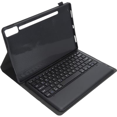Toetsenbordhoes voor Tab P12 12.7inch Tablet 2023 Verstelbare Hoek TPU Tablet Hoes met Magnetisch zwart