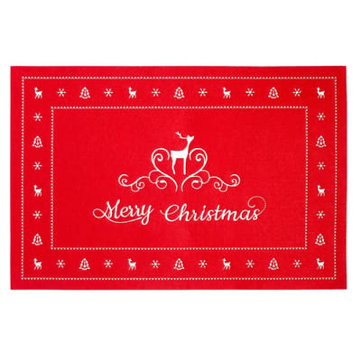 Clayre & Eef | Placemat | 45*30 cm | Rood | 100% Katoen | FE040.024