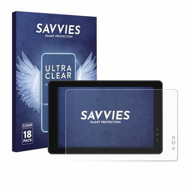 Savvies - Screenprotector voor Lilliput 719/T 7" - Folie Beschermfolie transparant 18 Stuks