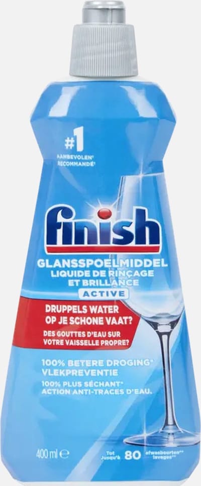 Finish glansspoelmiddel Active - 400 ml - Vlekpreventie - 80 afwasbeurten - Voor de vaatwasser - 100% betere droging van je vaat