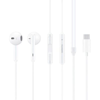 HUAWEI CM33 In Ear headset B-grade (nieuwstaat, beschadigde/ontbrekende verpakking) Kabel Wit Volumeregeling Mobiele telefoon