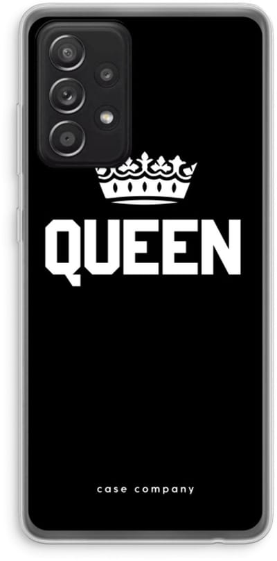 Case Company® - Hoesje geschikt voor Samsung Galaxy A52s 5G hoesje - Queen zwart - Soft Cover Telefoonhoesje - Bescherming aan alle Kanten en Schermrand
