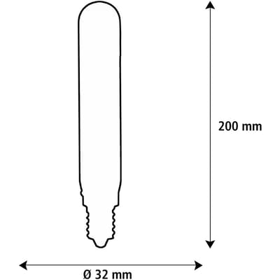 SEGULA LED Elegant Line E27 3W Tube 2.200 K Filament dimbaar