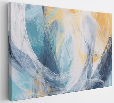 Saammp Canvas Schilderij - lichte strepen - Abstract - 30x20 - Foto op canvas - Wanddecoratie - Muurdecoratie Woonkamer - Slaapkamer decoratie - Canvas Print