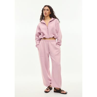 Stradivarius Barrel-joggingbroek van fleece met stoppers  Pastelroze XS