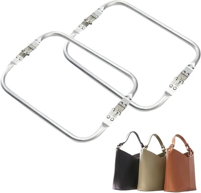 2 Stuks Aluminium Portemonnee Frames 16 x 9 cm Metaal Interne Draadframe voor DIY Naaien en Creatieve Projecten