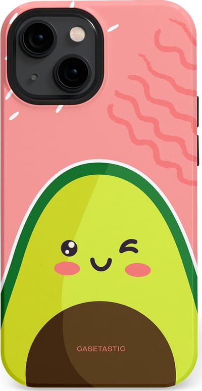 Casetastic Hoesje Geschikt voor Apple iPhone 13 Mini Magsafe - Stijlvolle Beschermende Duo-layer Case - Avocado Vibes