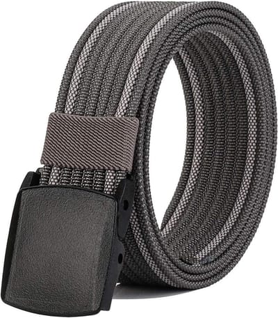 Riem voor heren, werk, reizen, sterk Nylon canvas met kunststof gesp130 cm