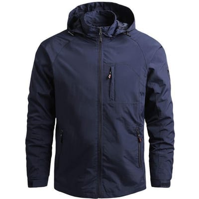 Jas Heren Losse Casual Lente en Herfst Dunne Herenjas Militair Werkkleding 5XL blue