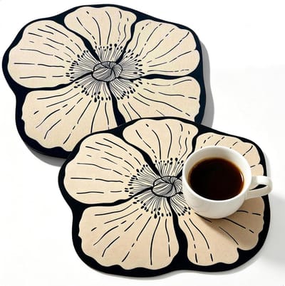 Afdruipmat voor servies, afdruipmat voor gootsteen, droogmat, kiezelgoer, druppelmat met antislip rubberen achterkant, geschikt voor gootstenen, koffiezetapparaten en werkbladen, 30 x 40 cm, 2 stuks
