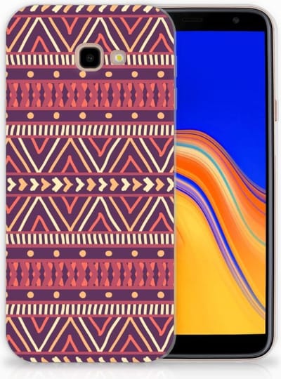 Samsung Galaxy J4 Plus (2018) TPU bumper Aztec Paars