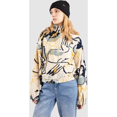 Iriedaily Arkta Teddy Troyer Zip Hoodie wit