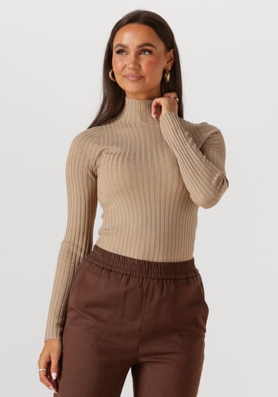 Liu Jo Ecs Maglia Chiusa Truien & vesten Dames - Sweater - Hoodie - Vest- Beige - Maat XL