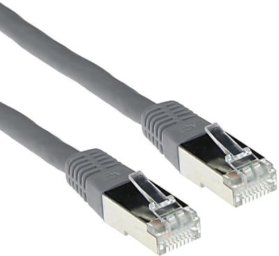 ACT Grijze 0,5 meter LSZH F/UTP CAT5E patchkabel met RJ45 connectoren FB2000